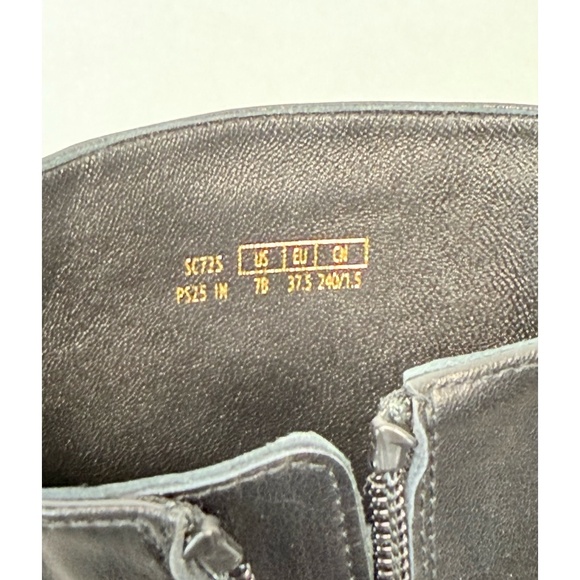 New Stuart Weitzman Soho Knee High Boot Black Leather Sz 7 - Picture 16 of 16